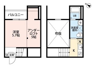 ロッククリスタル小木田の物件間取画像